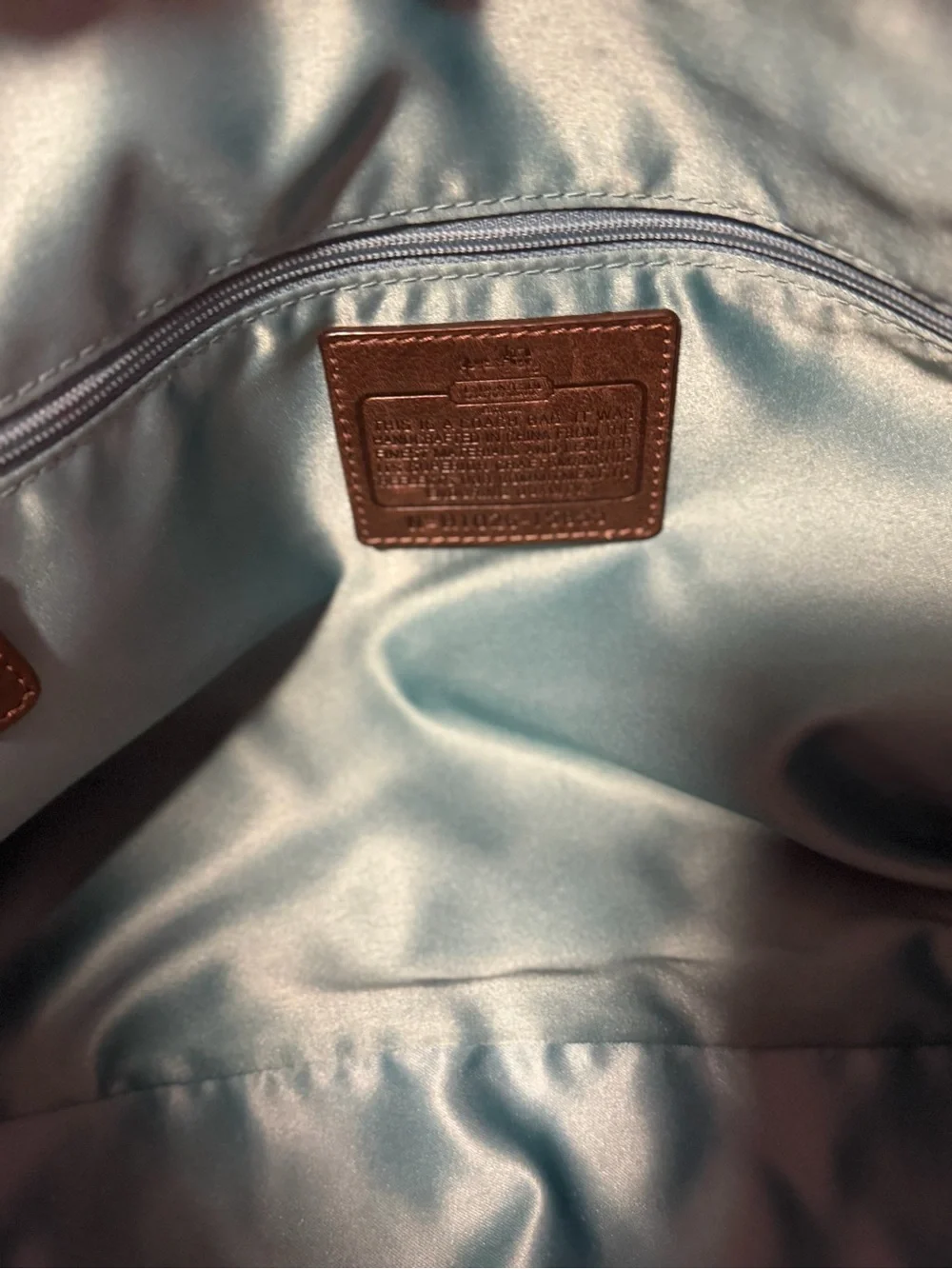 Coach Madison Sophia Leather Satchel Bag Mahogany Brown Gold Y2K Vintage